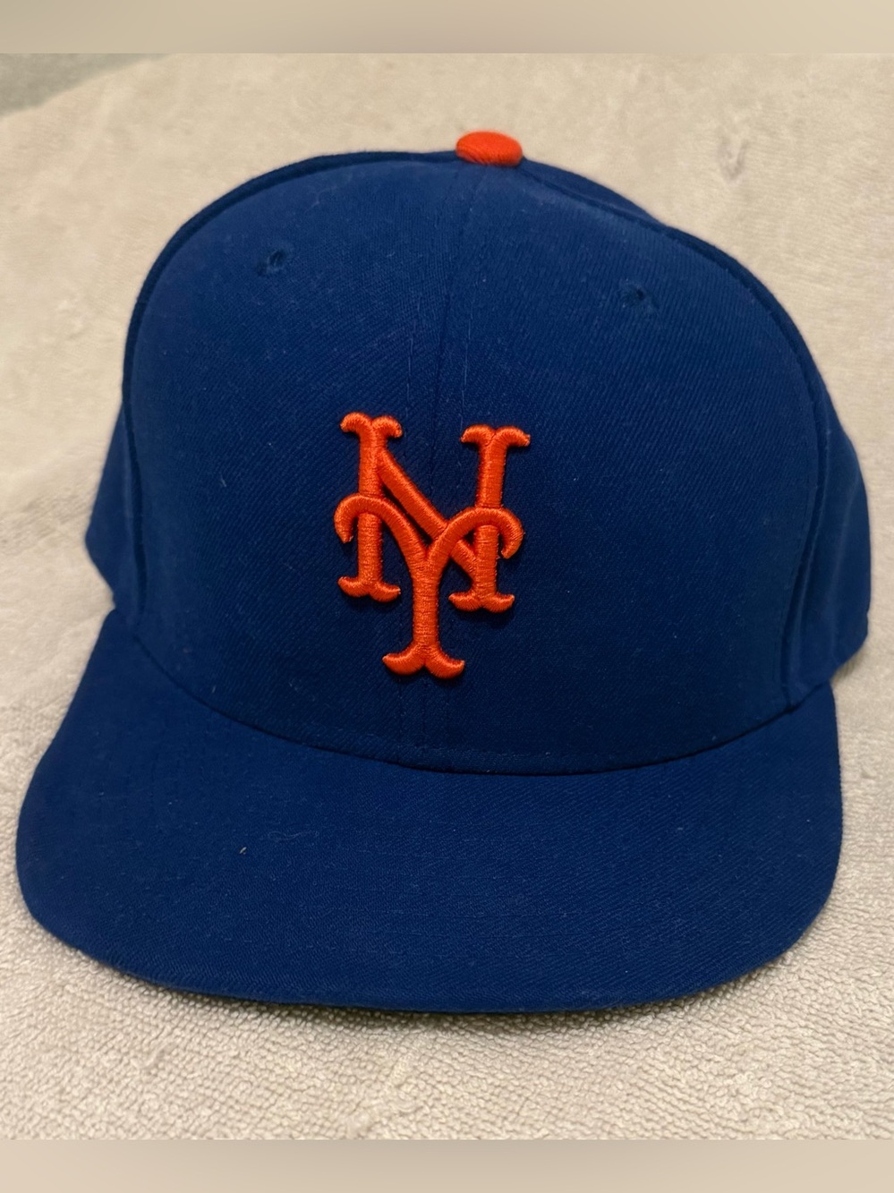 New Era Mets Blue Hat with Orange NY Logo